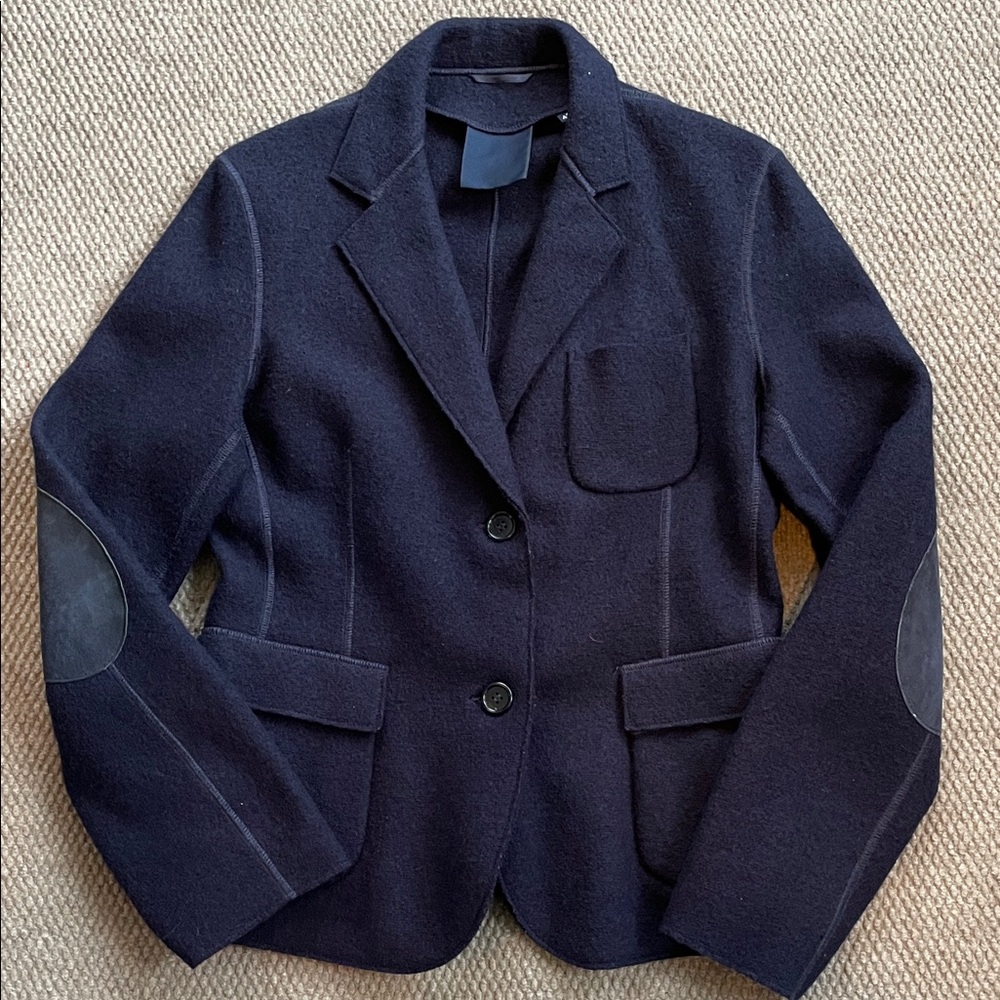 Aspesi Dark Navy Blazer with Elbow Patches FINAL PRICE BEFORE REMOVED
